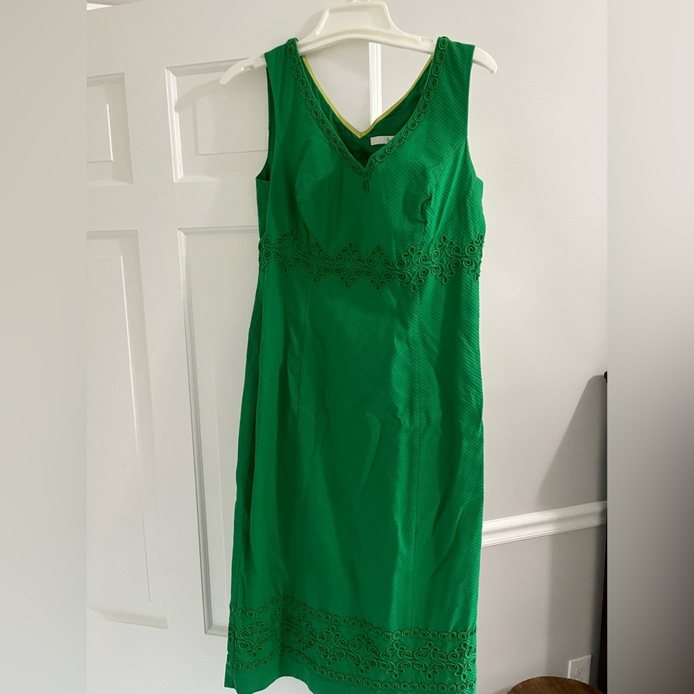 Boden green midi cocktail dress US size 6